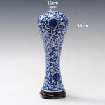 ZSEDP Antique Blue and White Ceramic Beauty Vase Design Porcelain Flower Handmade Home Decoration Flower Vases - Image 4