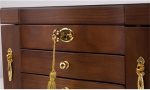 ZSEDP Jewelry Box With Lock Antique Wooden Chinese Style European Jewelry Storage Box Chinese Retro Jewelry Box (Color : E, Size : 29 * 19 * 20cm) - Image 7
