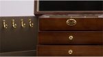 ZSEDP Jewelry Box With Lock Antique Wooden Chinese Style European Jewelry Storage Box Chinese Retro Jewelry Box (Color : E, Size : 29 * 19 * 20cm) - Image 8