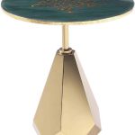 LIRUXUN Coffee Table，Round Coffee Table in Antique with Wood Top, Metal Base, and Storage Shelf Side Table