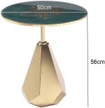 LIRUXUN Coffee Table，Round Coffee Table in Antique with Wood Top, Metal Base, and Storage Shelf Side Table - Image 2