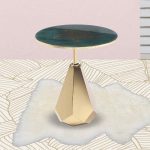 LIRUXUN Coffee Table，Round Coffee Table in Antique with Wood Top, Metal Base, and Storage Shelf Side Table - Image 3