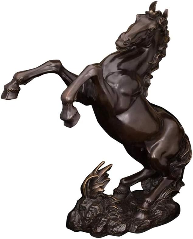 251228015015741_1 AFLHYJK Office Decoration Usage Bronze Metal Horse Statue Custom Antique Jumping Bronze Horse Sculpture Figurines - Image 1