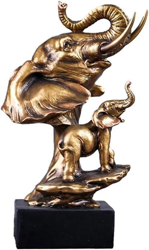 251228015015778_1 FKGJKT Antique Copper Fengshui Statue Home Decoration Retro Elephant Sculpture Office Decoration Ornaments Wedding Gift - Image 1