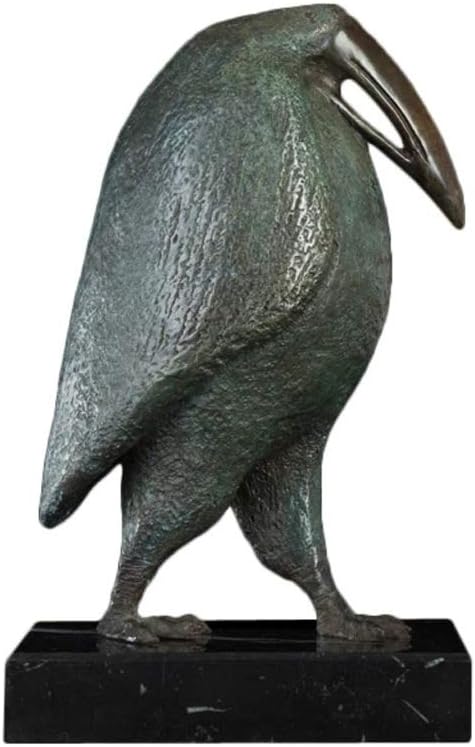 251228015015890_1 LIUJUN Office Decoration Antique Bronze Green Seafowl Animal Bird Statue Sculpture Abstract Seabird Figurines Art Decor - Image 1