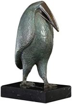 LIUJUN Office Decoration Antique Bronze Green Seafowl Animal Bird Statue Sculpture Abstract Seabird Figurines Art Decor - Image 5