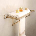 ZSEDP Antique Bathroom Blue and White Porcelain Accessories Carved Copper-Alloy Hardware Set Wall Mounted Bathroom Hardware Kit - Image 3