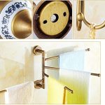 ZSEDP Antique Bathroom Blue and White Porcelain Accessories Carved Copper-Alloy Hardware Set Wall Mounted Bathroom Hardware Kit - Image 4