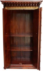 Antique Indian Brass Work Indian Solid Wood Heritage Brass Door Large Cabinet, Cabinet Storage Units Indian Solid Wood,Living Room Bedroom Furniture,Modern Cabinet - Image 5