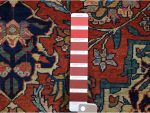 Shahbanu Rugs Barn Red, Antique Persian Feraghan Sarouk, Soft Wool Hand Knotted Rug (9'0" x 12'0") - Image 3