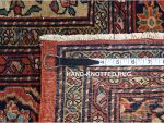 Shahbanu Rugs Barn Red, Antique Persian Feraghan Sarouk, Soft Wool Hand Knotted Rug (9'0" x 12'0") - Image 4