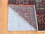 Shahbanu Rugs Barn Red, Antique Persian Feraghan Sarouk, Soft Wool Hand Knotted Rug (9'0" x 12'0") - Image 5