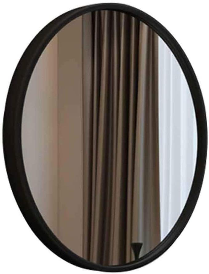 251228015016940_1 DSHGDJF Large Bathroom Round Mirror, Antique Decorative Mirror in Dining Room and Living Room, Metal Black Round Mirror (Size : 50cm) - Image 1