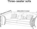 TREXD Antique Imported Leather Three-Person Sofa Recliner Full-Size Sofa Bed Sofa Combination Furniture - Image 3