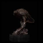 FZZDP Antique Bronze Animal Bird Art Decor Wild Animal Bird On Tree Statue Sculpture Beauty Bird Figurines for Home Desk Decor - Image 3