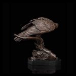 FZZDP Antique Bronze Animal Bird Art Decor Wild Animal Bird On Tree Statue Sculpture Beauty Bird Figurines for Home Desk Decor - Image 5