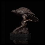 FZZDP Antique Bronze Animal Bird Art Decor Wild Animal Bird On Tree Statue Sculpture Beauty Bird Figurines for Home Desk Decor - Image 6