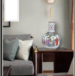 ZSEDP Jingdezhen Porcelain Hand Painted Figure Vase Flower Arrangement Antique Chinese Living Room Home Decoration - Image 2