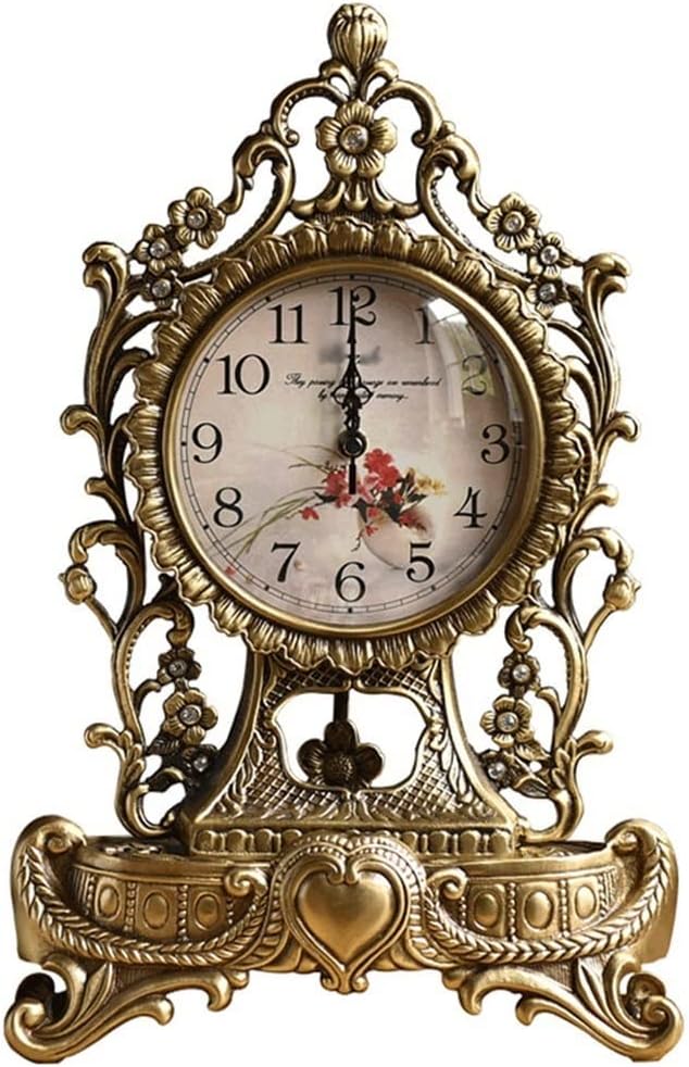251228015332215_1 ZSEDP Copper Silent Table Clock European Antique Clocks Living Room Creative Clock Retro Table Clock All Copper Seat Clock - Image 1