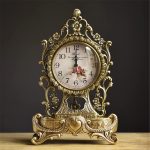 ZSEDP Copper Silent Table Clock European Antique Clocks Living Room Creative Clock Retro Table Clock All Copper Seat Clock - Image 5