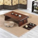 LUKEO Wooden Asian Low Tea Table Rectangle Living Room Furniture Table for Tea, Coffee Antique Wood Table (Color : White-Patch Five-Pointed star4, Size : 70x45x30cm) - Image 3
