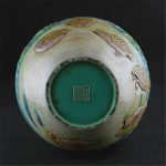 QUUL Classic Green Ceramic Vase Embossment Antique Porcelain Flower Vase for Decoration - Image 6