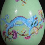 HOUKAI Chinese Style Antique Handmade Green Ceramic Flower Vase Collection Jingdezhen Porcelain Dragon Decoration Vase - Image 3