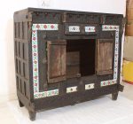 THE D.N.A. GROUP Antique Indian Wooden Damchiya Storage Box for Home and Table Décor - Image 6