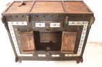 THE D.N.A. GROUP Antique Indian Wooden Damchiya Storage Box for Home and Table Décor - Image 7