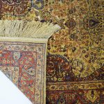 Yilong Carpet 3x5ft Pure Hand Knotted Silk Tapestry Iranian Antique Rug Art Decor Rug - Image 5