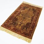 Yilong Carpet 3x5ft Pure Hand Knotted Silk Tapestry Iranian Antique Rug Art Decor Rug - Image 7