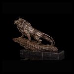 WYBFZTT-188 Antique Bronze Casting Animal Statue Sculpture Wild Animal Roaring Lion Figurines for Indoor Decoration - Image 6