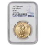 2022 No Mint Mark 1 oz Gold American Eagle MS-70 (Early Releases) by Mint State Gold $50 NGC MS70 - Image 2