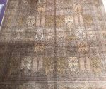 9ftx12ft Antique Handmade Silk Carpet, Enjoy and Collect Art Tapestry Arabic Rug - Image 4
