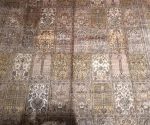 9ftx12ft Antique Handmade Silk Carpet, Enjoy and Collect Art Tapestry Arabic Rug - Image 5