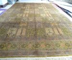 9ftx12ft Antique Handmade Silk Carpet, Enjoy and Collect Art Tapestry Arabic Rug - Image 9
