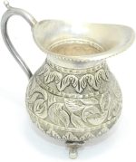 Rajasthan Gems 3 Pc/Set Tea Set Handmade Antique Alloyed Silver Tea Pot Milk Pot Sugar Pot - 1 - Image 6