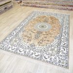 Yilong Carpet 6x9ft Silk Handwoven Rugs Persian Antique Carpets Home Decor Rugs (Yellow 1) - Image 2