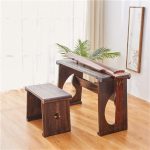 LIRUXUN Wooden Piano Console Table Rectangle Antique Furniture Living Room Oriental Wood Tea Table Writing Drawing - Image 2