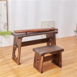 LIRUXUN Wooden Piano Console Table Rectangle Antique Furniture Living Room Oriental Wood Tea Table Writing Drawing - Image 4