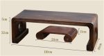 LIRUXUN Wood Piano Table Console Bench Rectangle Antique Furniture Living Room Oriental Floor Low Tea Table Wooden - Image 3