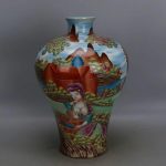 MJWDP Chinese Style Antique Jingdehzhen Handmade Spun Gold Enamel Porcelain Vase for Art Decoration - Image 2