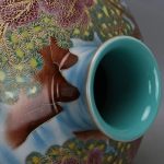 MJWDP Chinese Style Antique Jingdehzhen Handmade Spun Gold Enamel Porcelain Vase for Art Decoration - Image 5