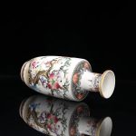 ZSEDP Chinese Style Home Decoration Picking Peach Vase Antique Porcelain Collection - Image 2