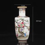ZSEDP Chinese Style Home Decoration Picking Peach Vase Antique Porcelain Collection - Image 3
