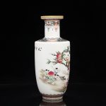 ZSEDP Chinese Style Home Decoration Picking Peach Vase Antique Porcelain Collection - Image 5