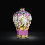 ZSEDP Ceramic Vase Ornaments Antique Enamel Porcelain Hexagonal Red Vase Gift Classical Home - Image 3