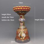 ZSEDP Jingdezhen Enamel Flower Pattern Candlestick Jingdezhen Old Antique Porcelain Ornaments - Image 3