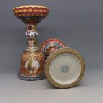 ZSEDP Jingdezhen Enamel Flower Pattern Candlestick Jingdezhen Old Antique Porcelain Ornaments - Image 7