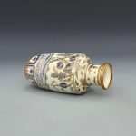 ZSEDP Antique Classic Blue and White with Gold Grape Pattern Small Ceramic Decoration Vase - Image 4